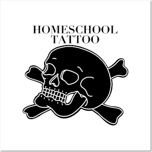 HomeSchoolTattoo Skull and Crossbones Posters and Art